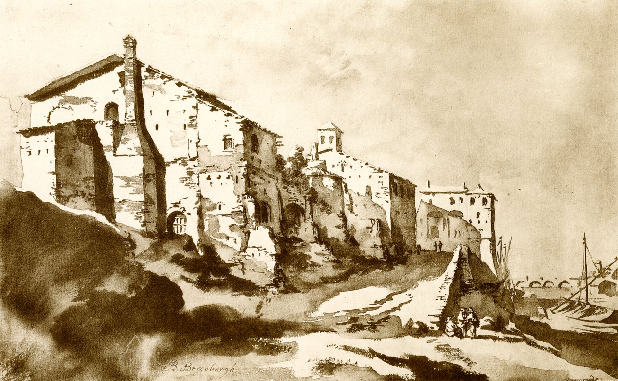 Ripa Grande i Roma av Bartholomeus Breenbergh