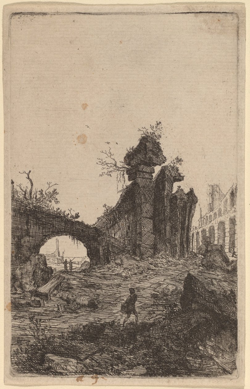 Ruinene av Colosseum av Bartholomeus Breenbergh