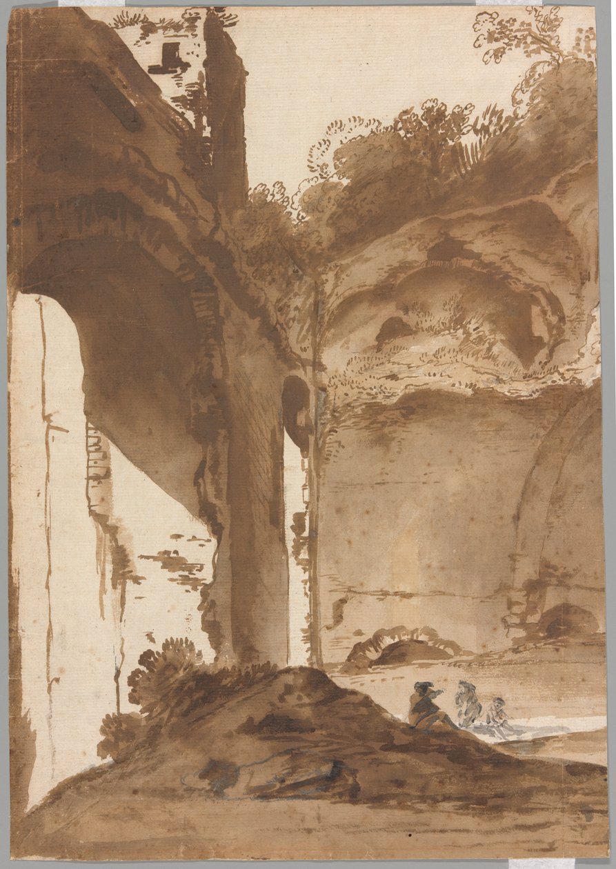 Villa of Maecenas i Tivoli av Bartholomeus Breenbergh