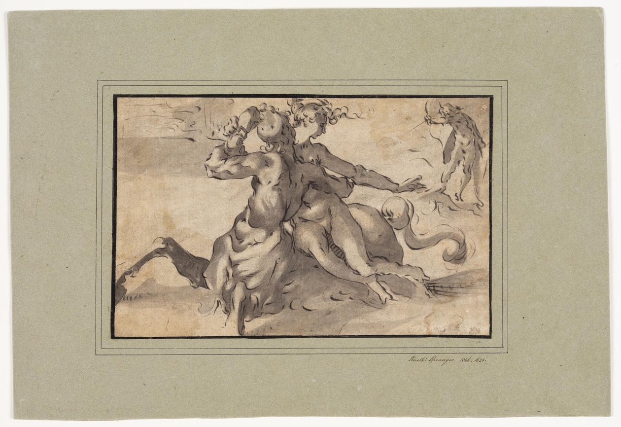 Hercules, Deianira og Kentauren Nessus av Bartholomeus Spranger