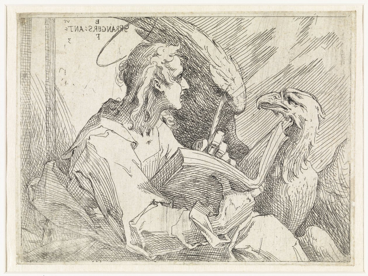 Johannes evangelisten av Bartholomeus Spranger