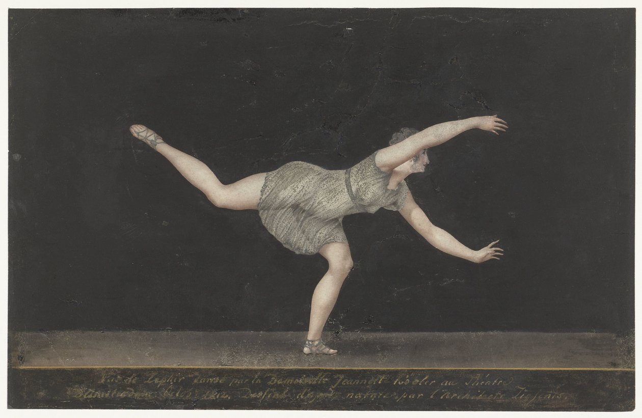 Danser Annette Köbler, Pas-de-Zephir-utøveren av Bartholomeus Ziesenis