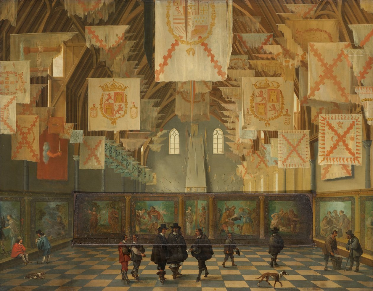 Den store forsamlingen i 1651 Den store salen i Binnenhof, Haag, under den store forsamlingen av generalstatene i 1651 av Bartholomeus van Bassen