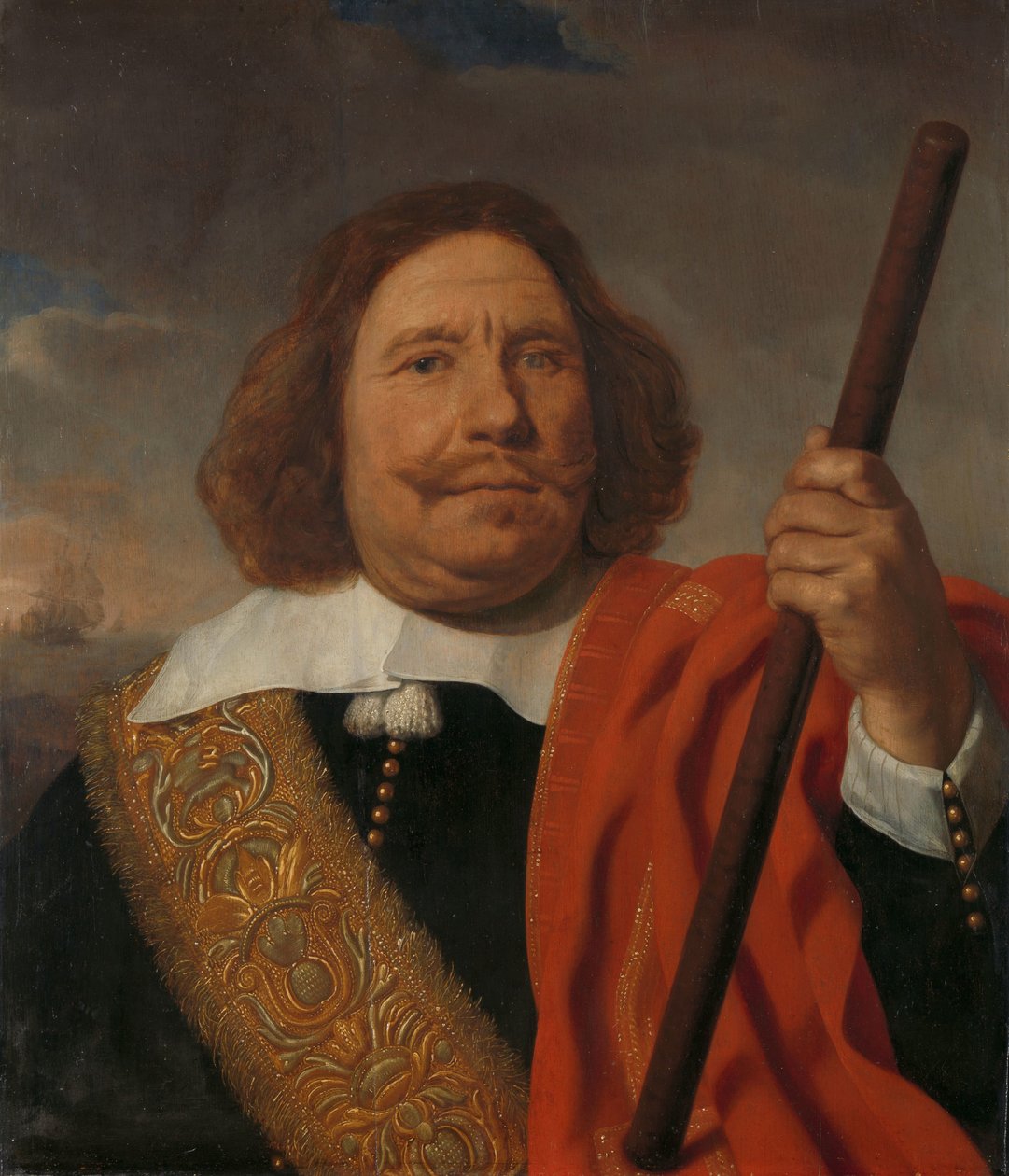 Egbert Meeuwsz Cortenaer (1605-65), viseadmiral, Admiralty of the Maas, Rotterdam av Bartholomeus van der Helst