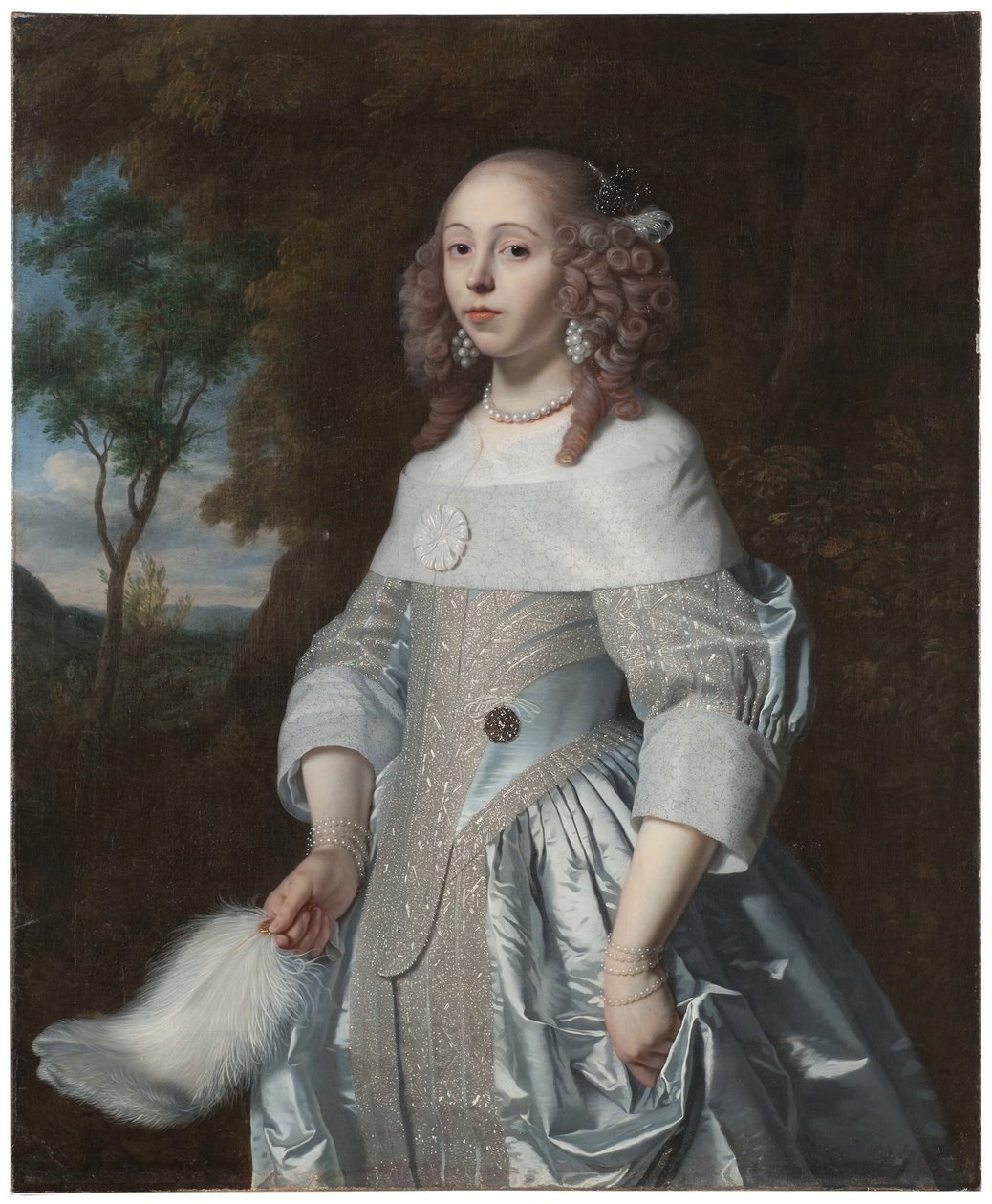 Jeanne Parmentier, 1634-1710, gave fra De Geer av Bartholomeus van der Helst