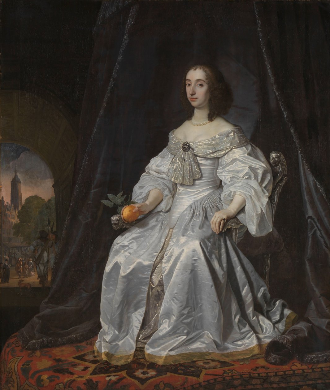 Mary Stuart, prinsesse av Orange, som enke etter William II Portrett av prinsesse Mary Stuart (1631-1660), enke etter Willem II, prins av Orange av Bartholomeus van der Helst