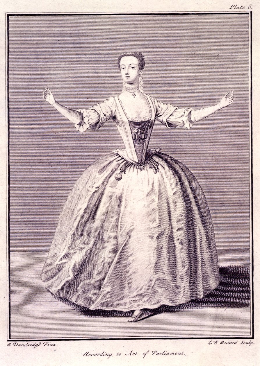 Dancing a Menuet, fra "The Rudiments of Genteel Behaviour" av Bartholomew Dandridge