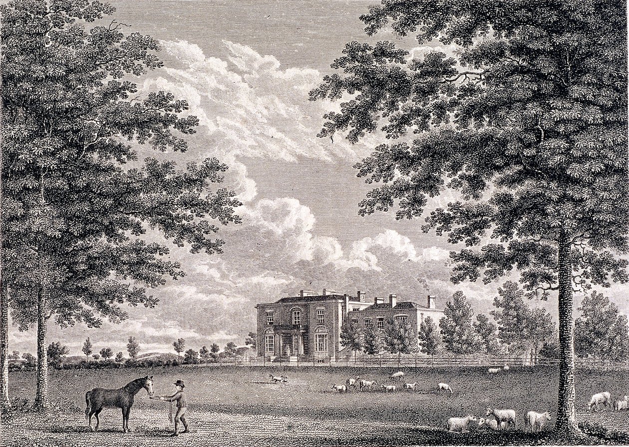 Brockwell Hall, Herne Hill, Lambeth, London, 1820 av Bartholomew Howlett