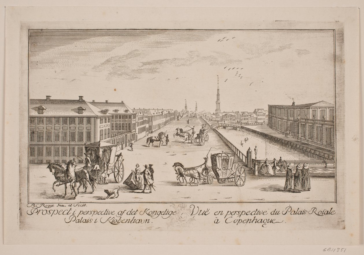 Frederiksholm kanal, t.v. Prinsens herskapshus av Bartholomæus Roque