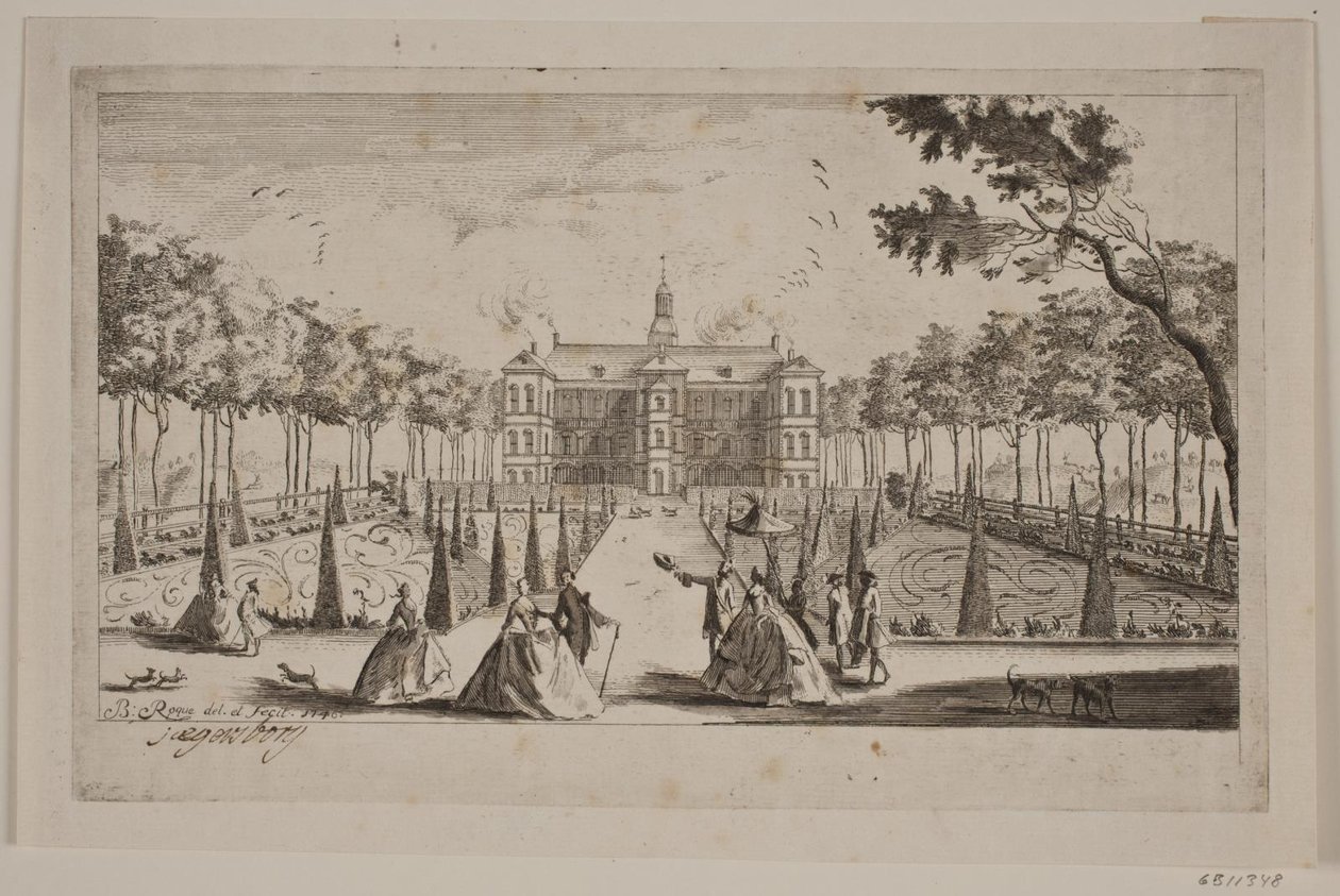 Jægersborg slott av Bartholomæus Roque