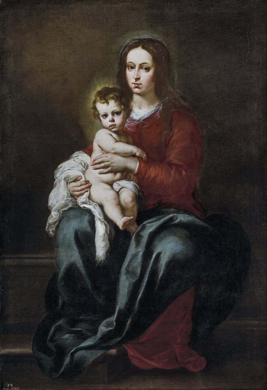 Madonna og Child av Bartolomé Esteban Murillo