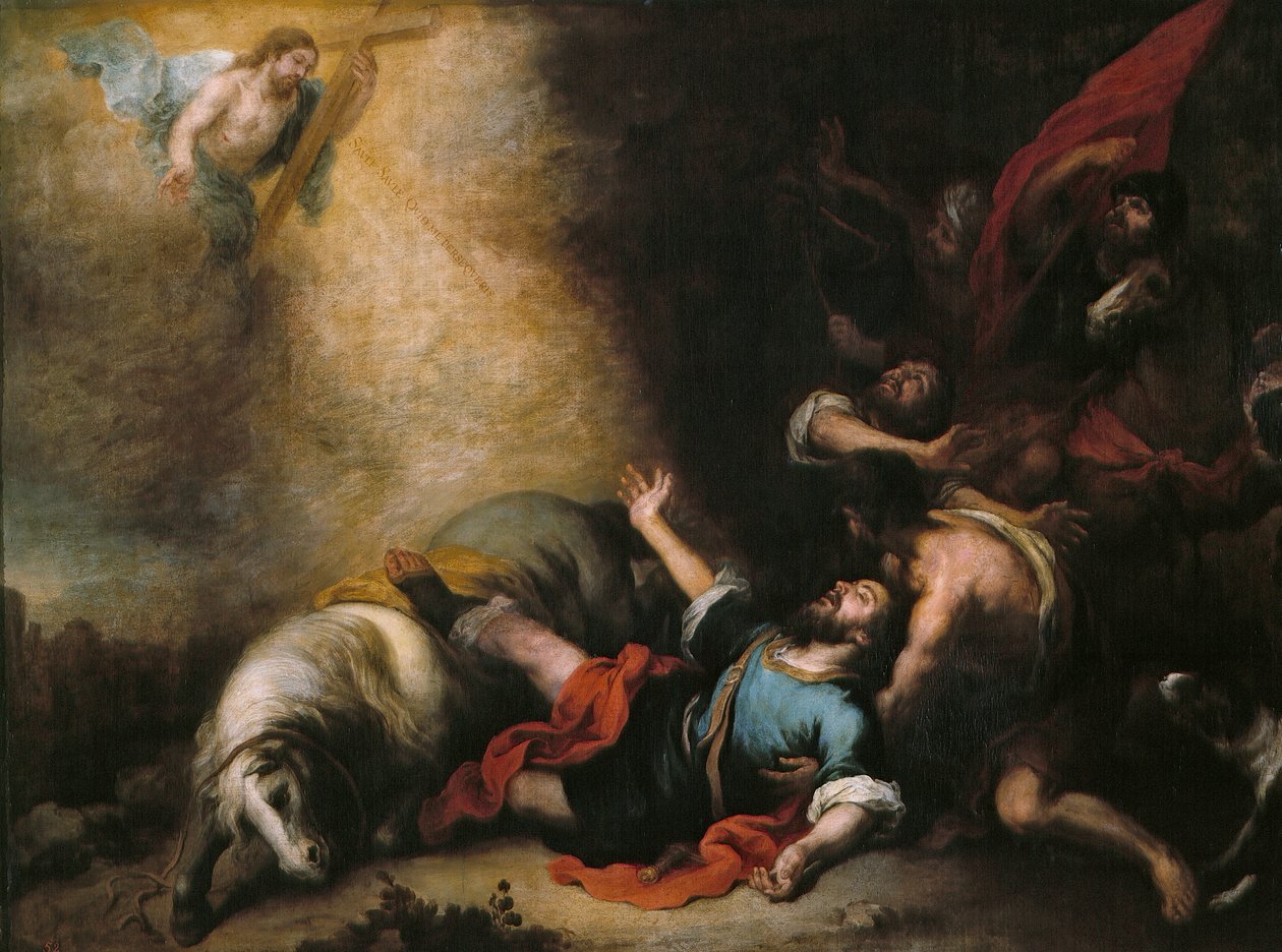Omvendelsen av Saint Paul av Bartolomé Esteban Murillo