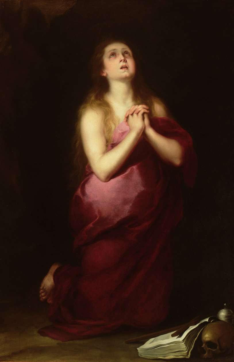 Maria Magdalena, 1650-55 av Bartolomé Esteban Murillo