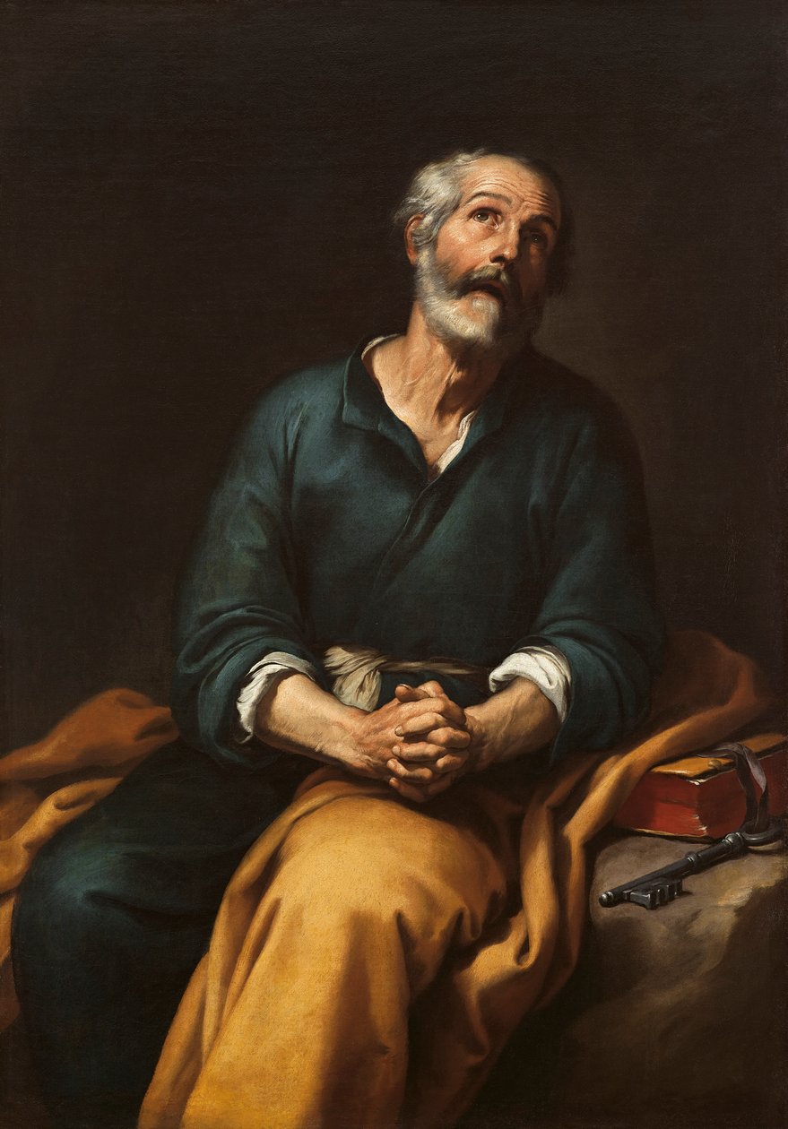 Den hellige Peter gråt av Bartolomé Esteban Murillo