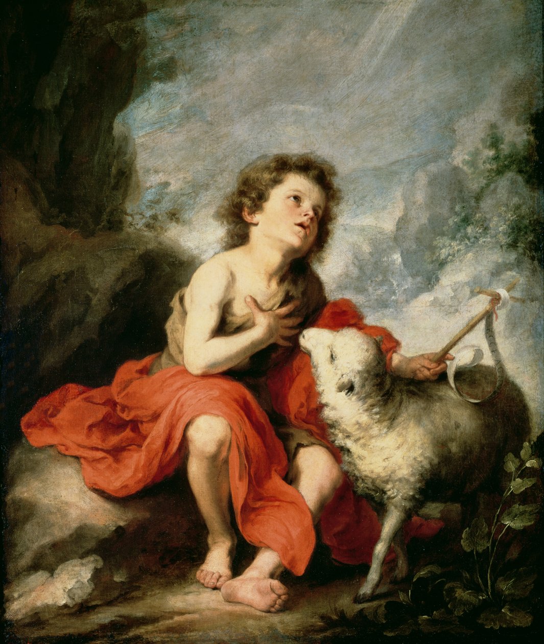 Døperen Johannes som barn, ca. 1665 av Bartolomé Esteban Murillo