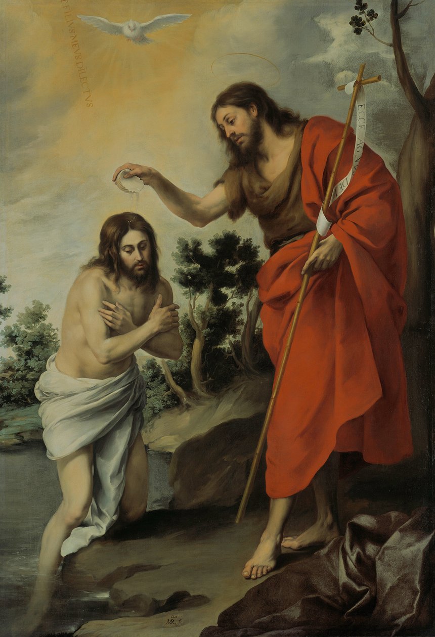 Kristi dåp av Bartolomé Esteban Murillo