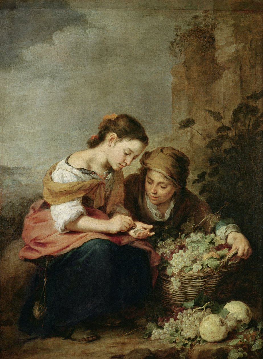 Den lille fruktselgeren, 1670-75 av Bartolomé Esteban Murillo