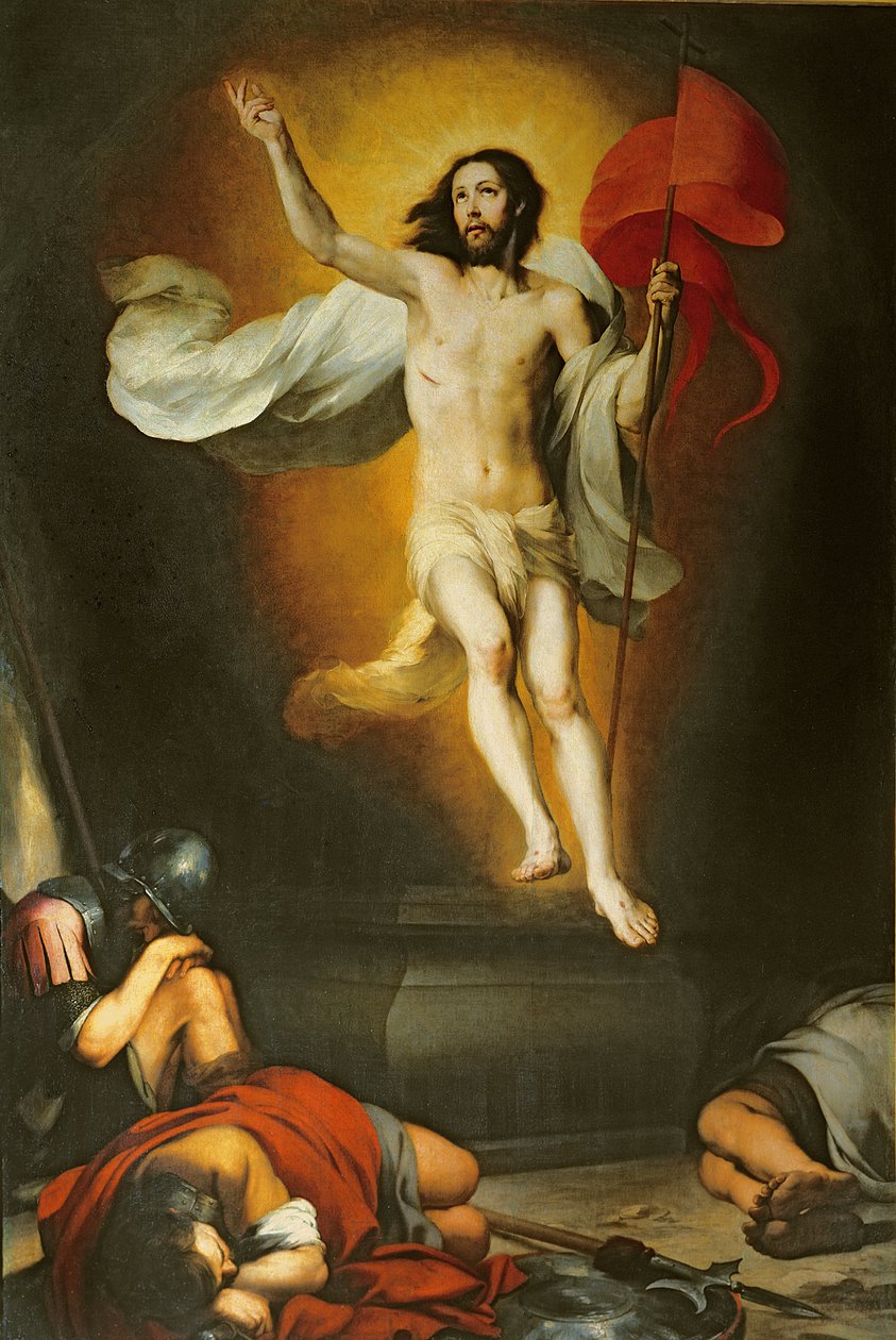 Kristi oppstandelse, 1600-tallet av Bartolomé Esteban Murillo