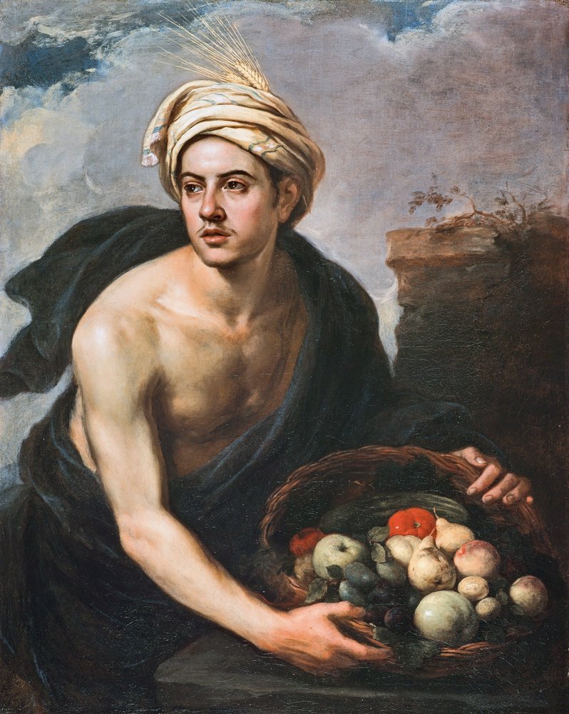 Den unge mannen med en kurv med frukt av Bartolomé Esteban Murillo