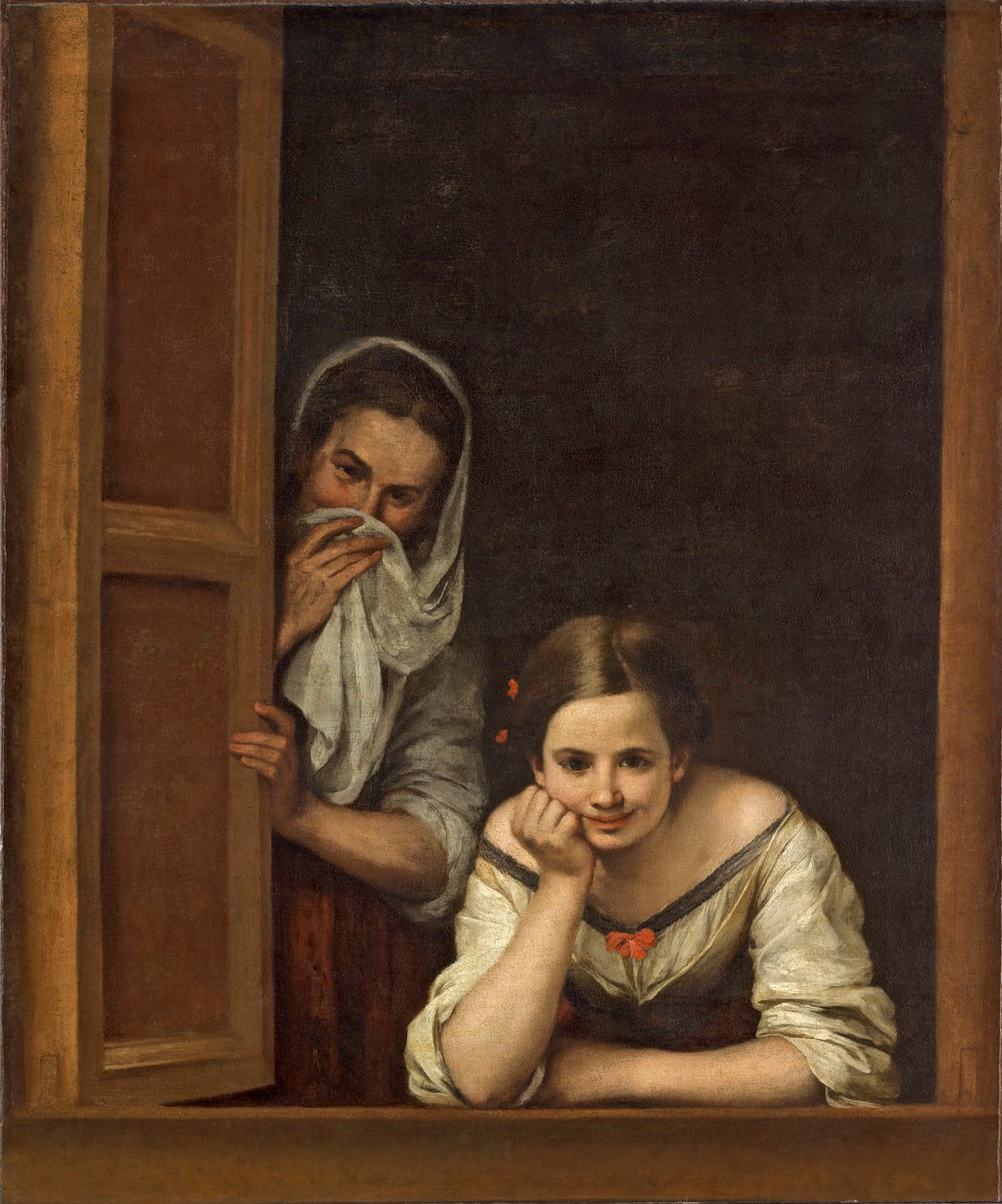 Kvinner fra Galicia ved vinduet, ca. 1655-1660 av Bartolomé Esteban Murillo