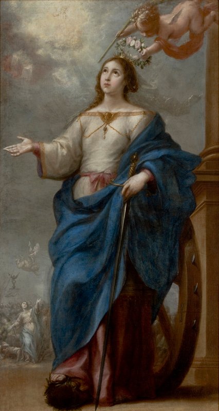 Santa Catarina of Alexandria av Bartolomé Esteban Murillo