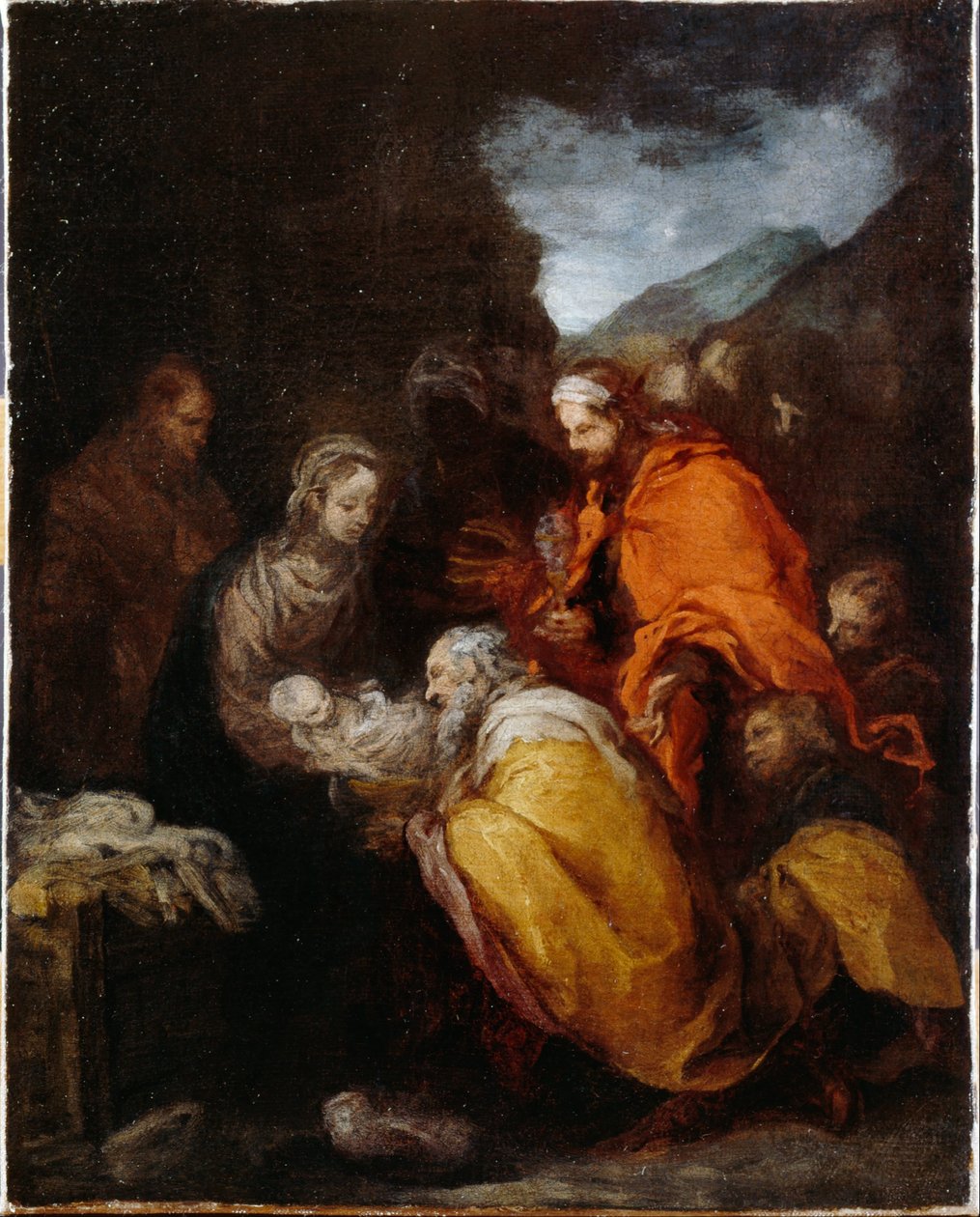 Tilbedelse av magiene av Bartolomé Esteban Murillo