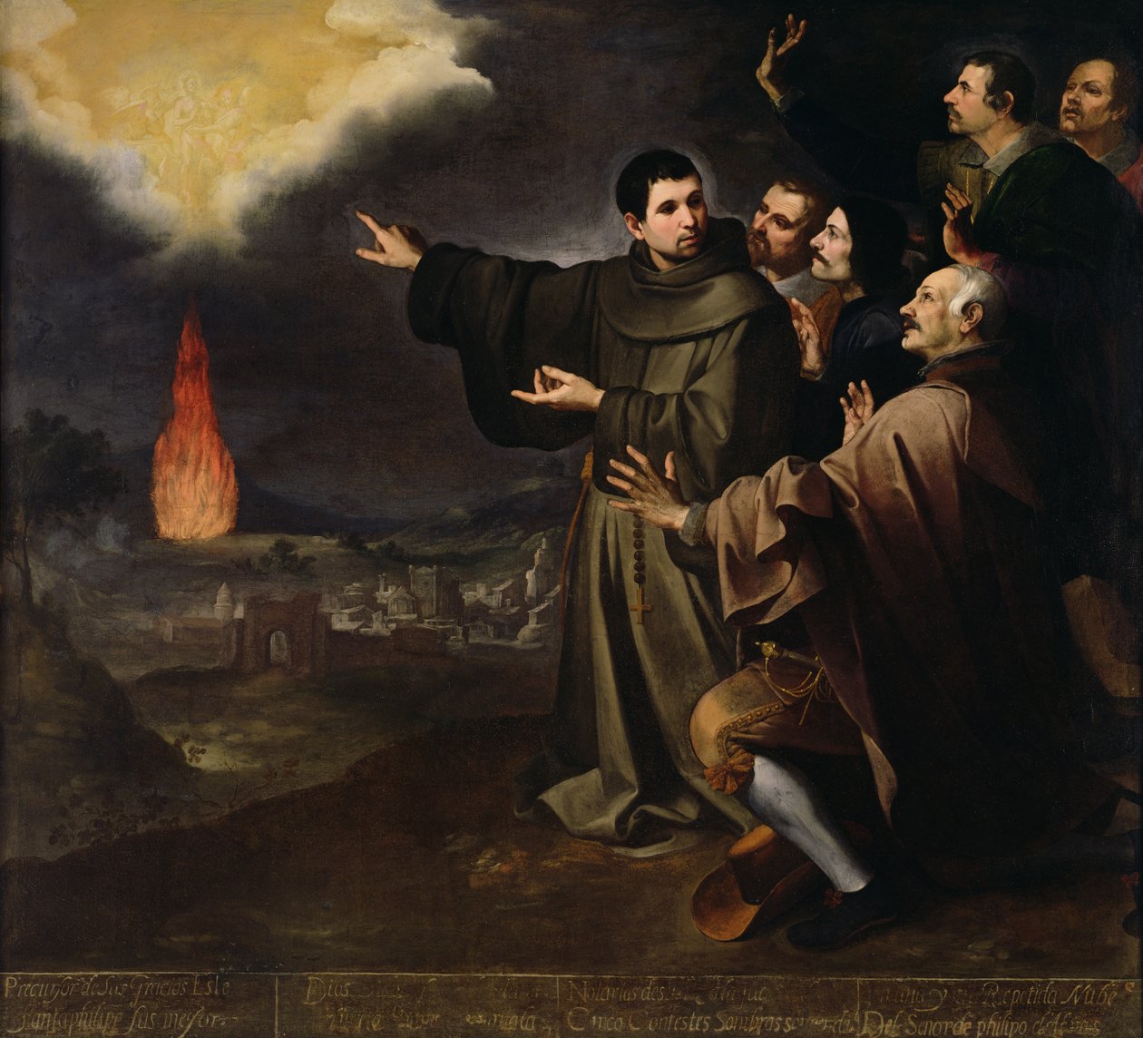 Fray Julian av Alcalas visjon om oppstigningen av sjelen til kong Filip II av Spania, 1645-46 av Bartolomé Esteban Murillo