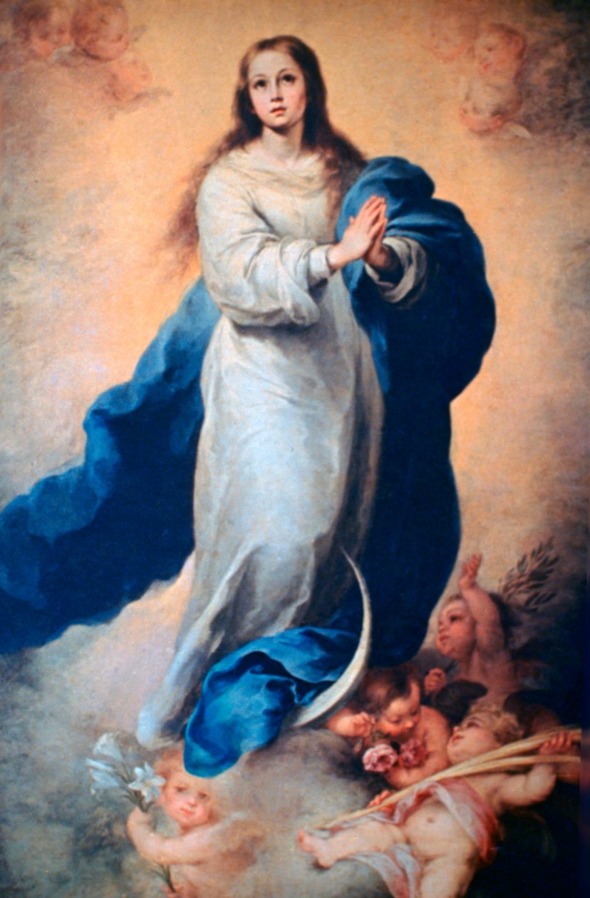 Ulastelig unnfangelse, 1665-1670 av Bartolomé Esteban Murillo