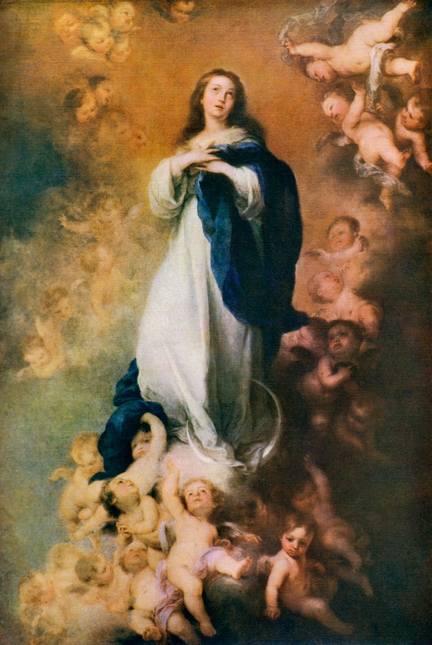 Ulastelig unnfangelse, c1678, 1912. av Bartolomé Esteban Murillo