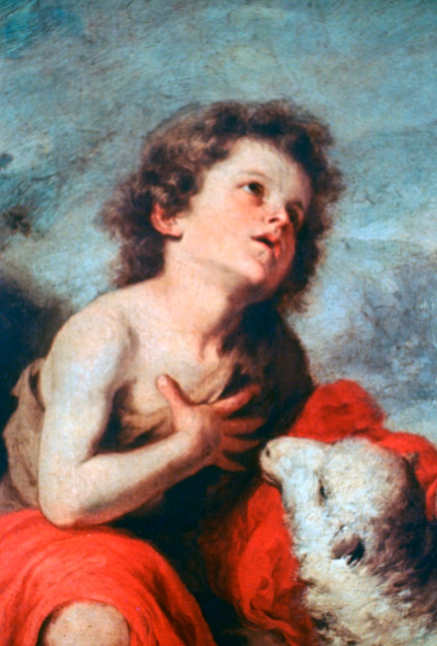 Døperen Johannes som barn, c1665 av Bartolomé Esteban Murillo