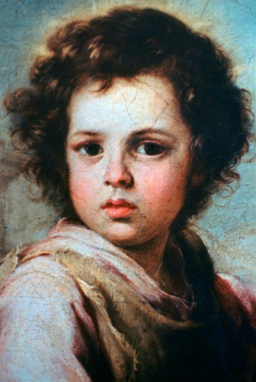 Den gode hyrde, detalj, c1650 av Bartolomé Esteban Murillo