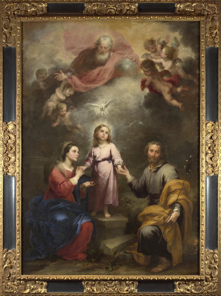 De himmelske og jordiske treenighetene Pedroso Murillo, ca. 1680 av Bartolomé Esteban Murillo