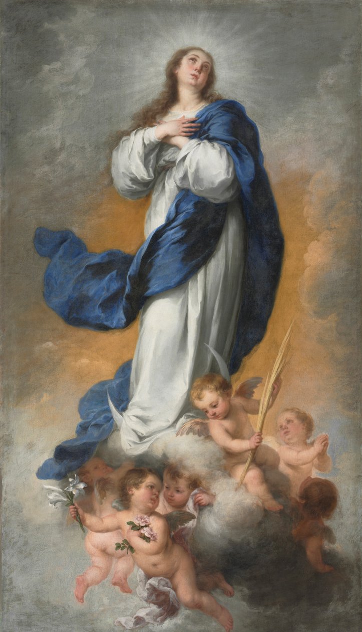 Den ulastelige unnfangelsen, ca. 1680. av Bartolomé Esteban Murillo