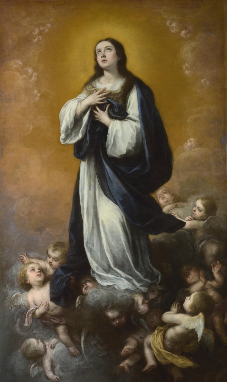 Jomfruens ubesmittede unnfangelse, hushjelp fra 1600-tallet. av Bartolomé Esteban Murillo