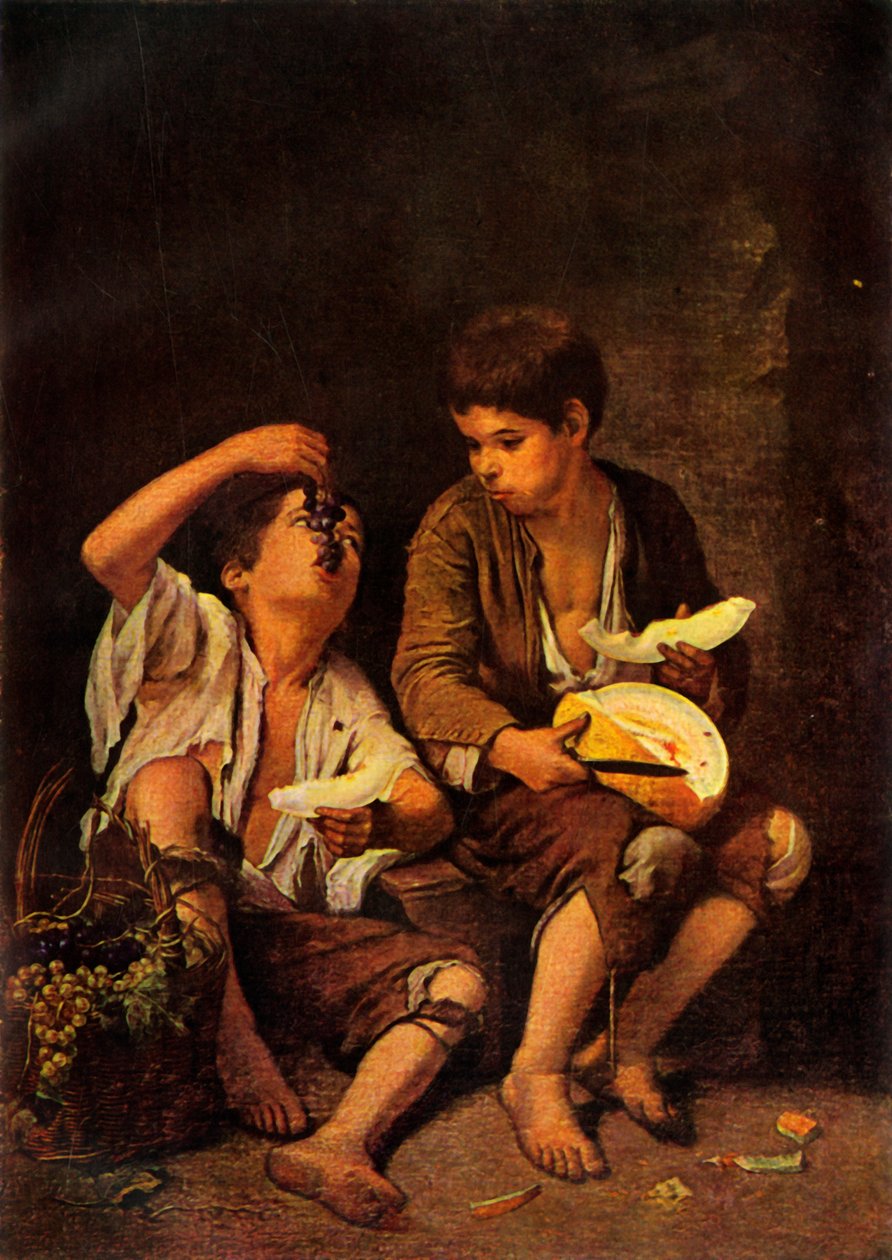 The Melon Eaters, c1650, 1946. av Bartolomé Esteban Murillo
