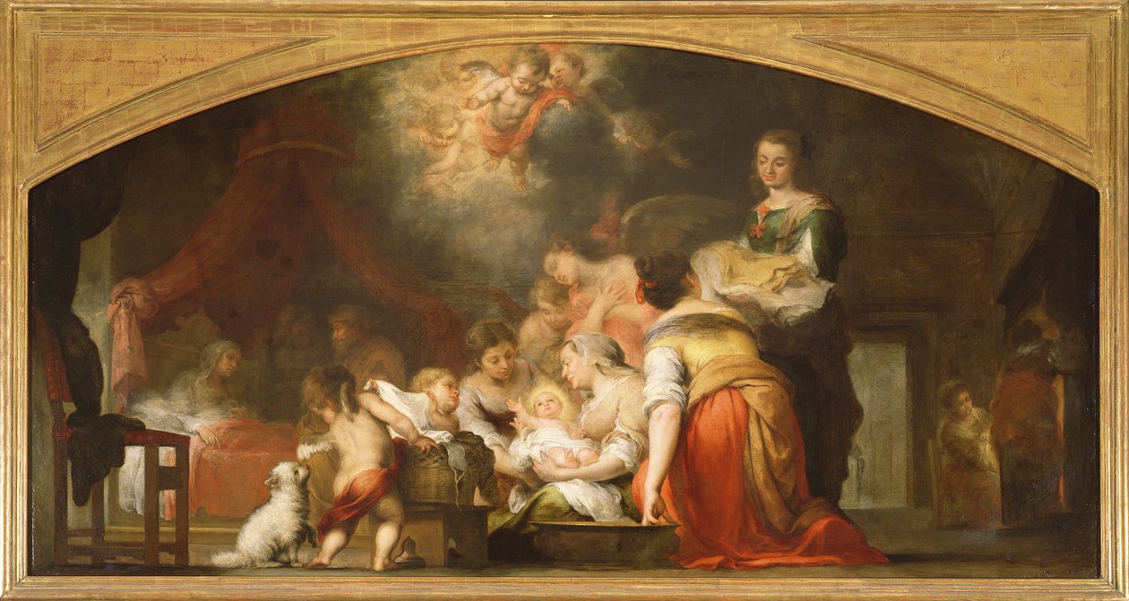 Jomfruens fødsel, 1661 av Bartolomé Esteban Murillo