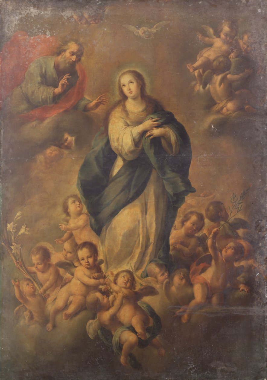 The Assumption (olje på lerret) av Bartolome Esteban (follower of) Murillo