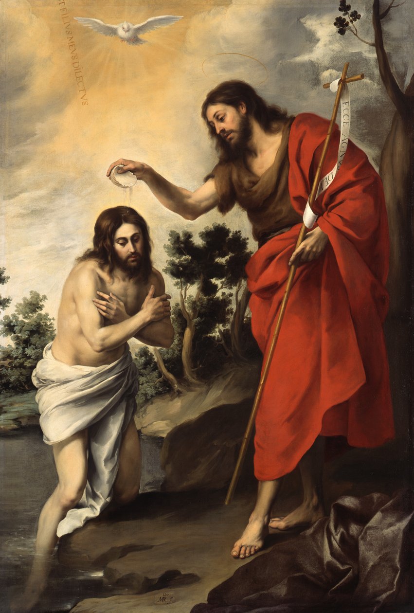 Kristi dåp av Bartolomé Esteban Murillo