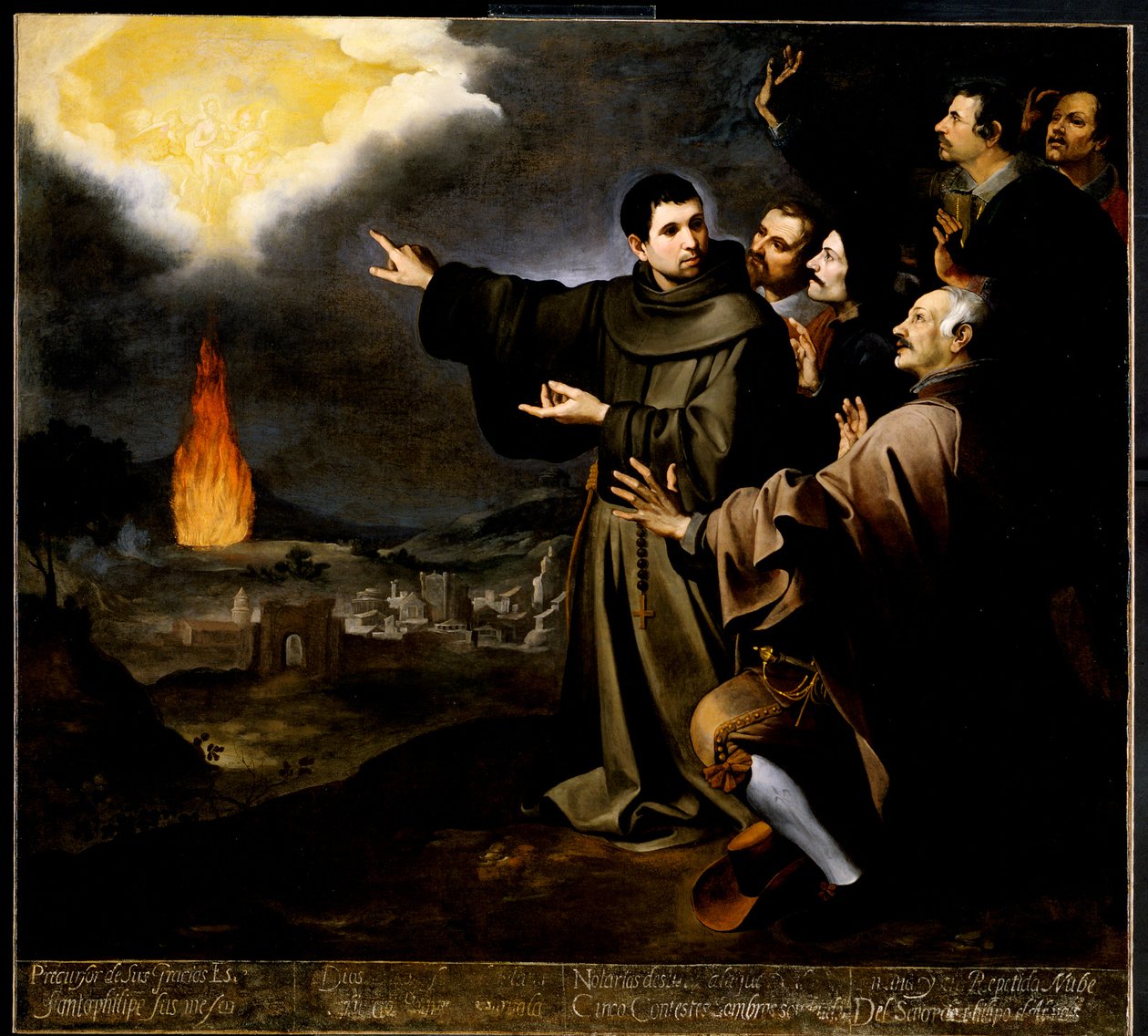 Bror Julián av Alcalás visjon av den spanske kong Filip IIs sjels himmelfart av Bartolomé Esteban Murillo