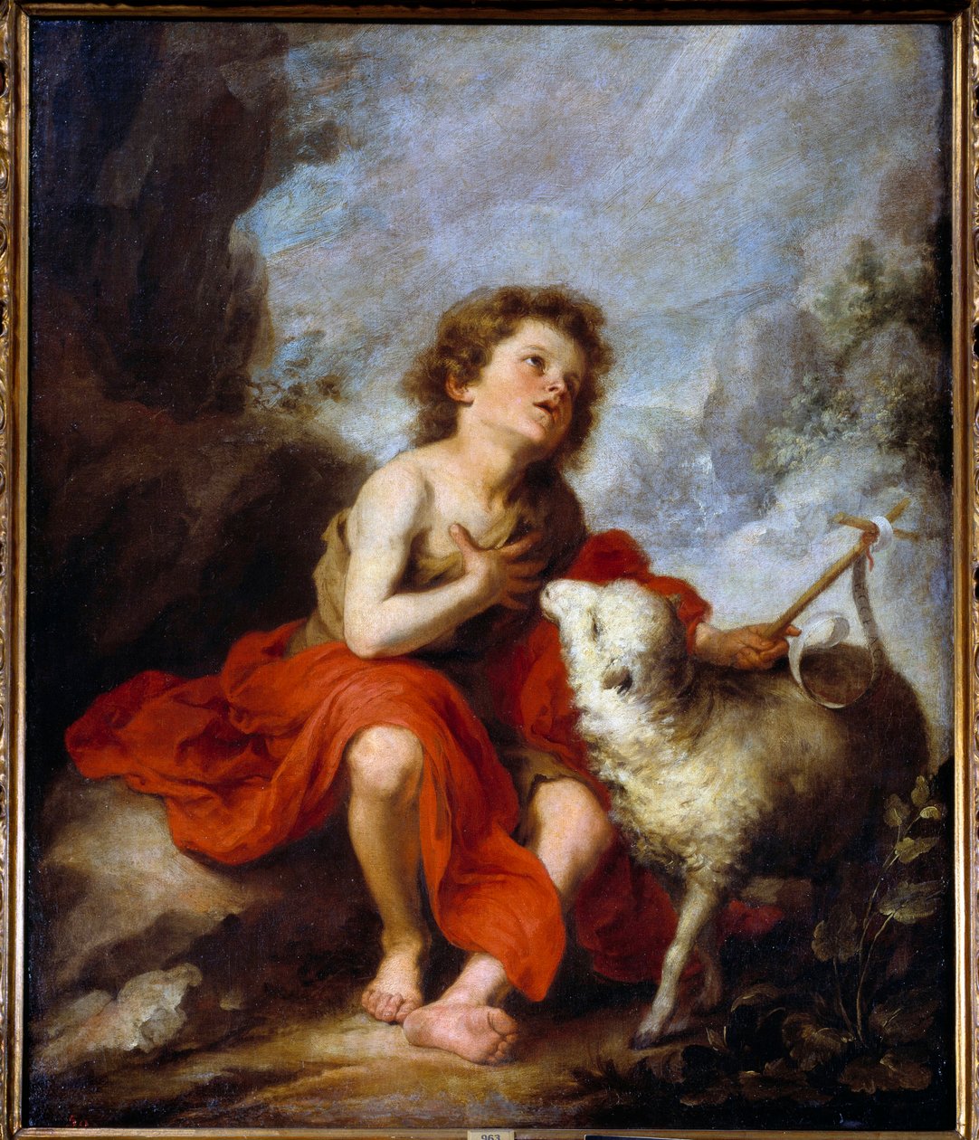 Representasjon av St. Johannes døperen Barnemaleri av Bartolome Murillo (1618-1682) 1600-tallet Søn. 1,21x0,99 m Madrid, Prado-museet av Bartolomé Esteban Murillo