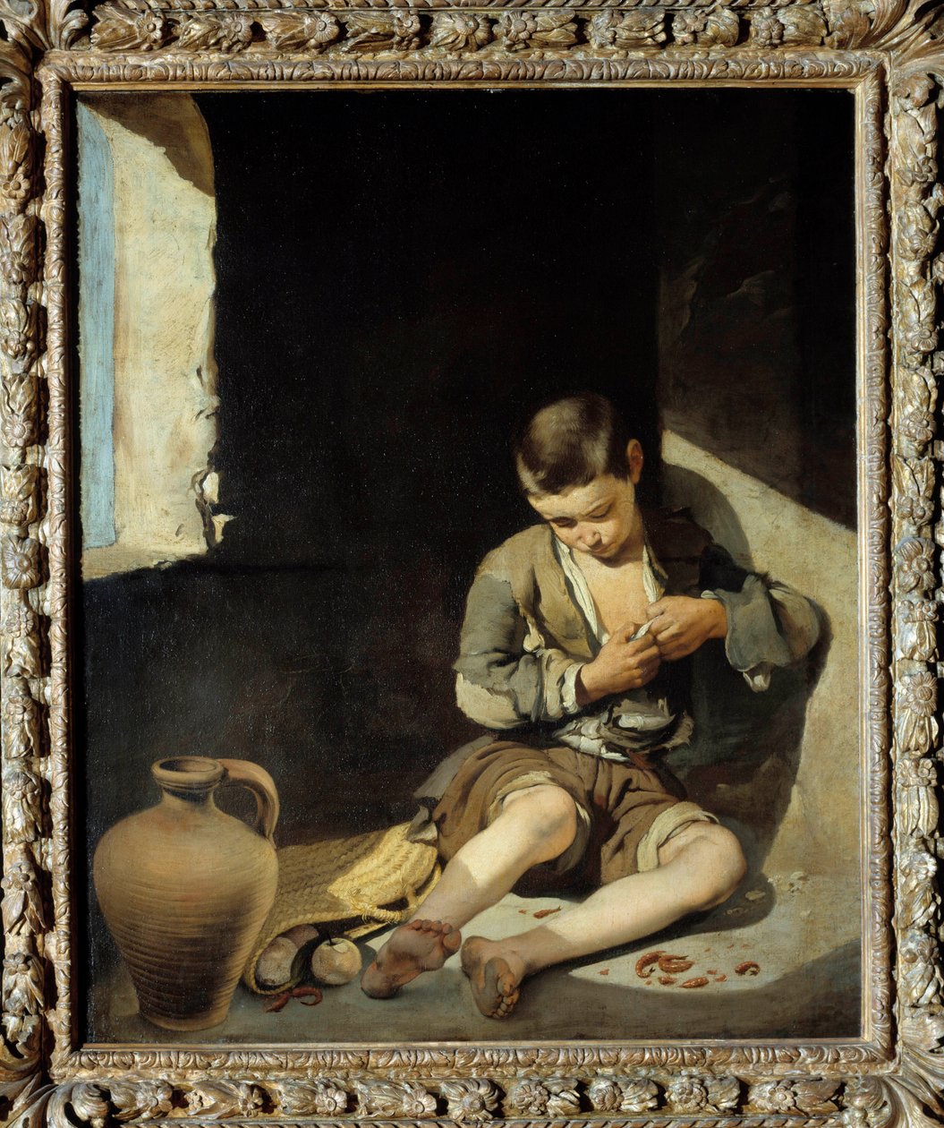Ung tigger Maleri av Bartolome Murillo (1618-1682) 1600-tallets søn. 1,34x1 m av Bartolomé Esteban Murillo