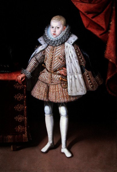 Et portrett av spedbarnet Don Fernando de Austria (olje på lerret) av Bartolome Gonzalez