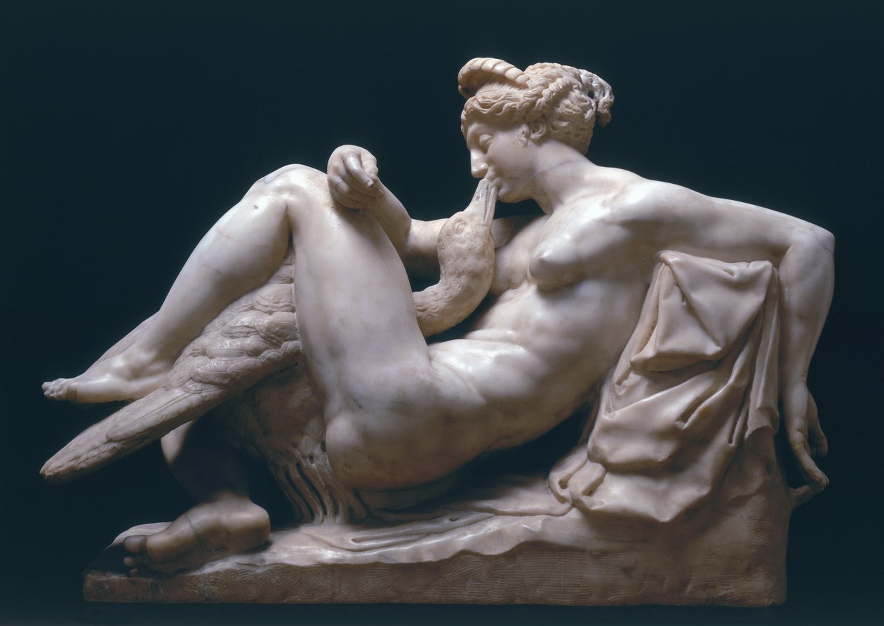 Leda og svanen (marmor) av Bartolomeo Ammannati