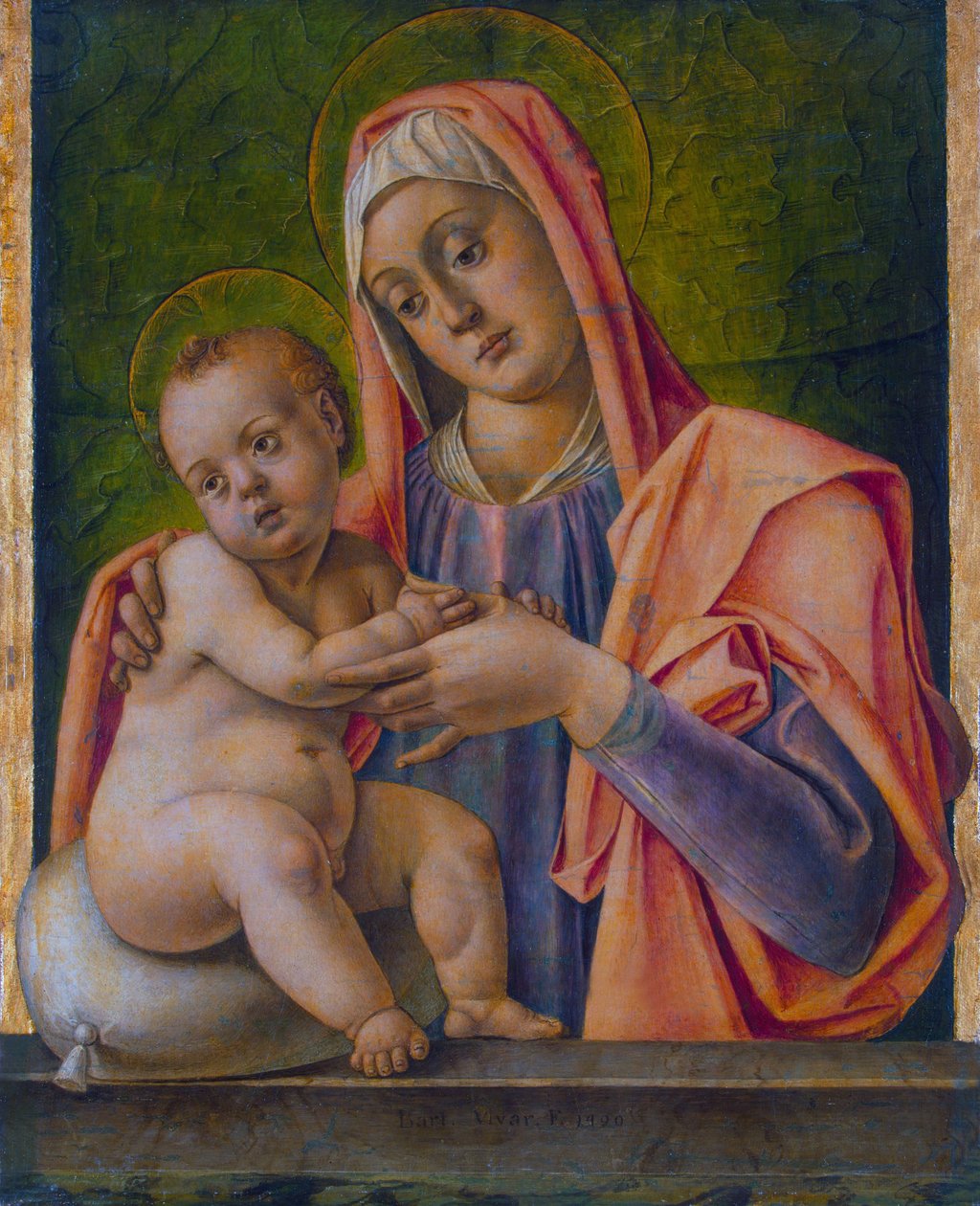 Madonna-og-barnet Hermitage av Bartolomeo Vivarini
