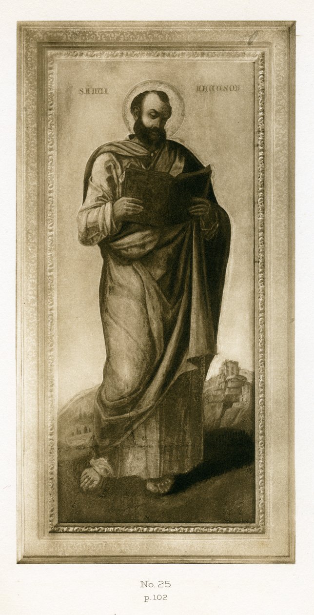 Mannlig hellig, kanskje St. Mark, ca. 1490 (olje og tempera på panel) av Bartolomeo Vivarini