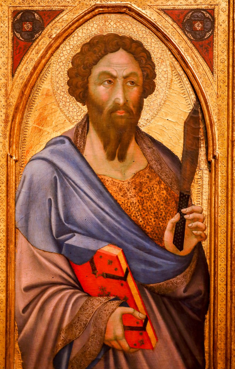 Sankt Bartolomeus. 1300-tallet (Tempera på tre) av Bartolomeo Barini