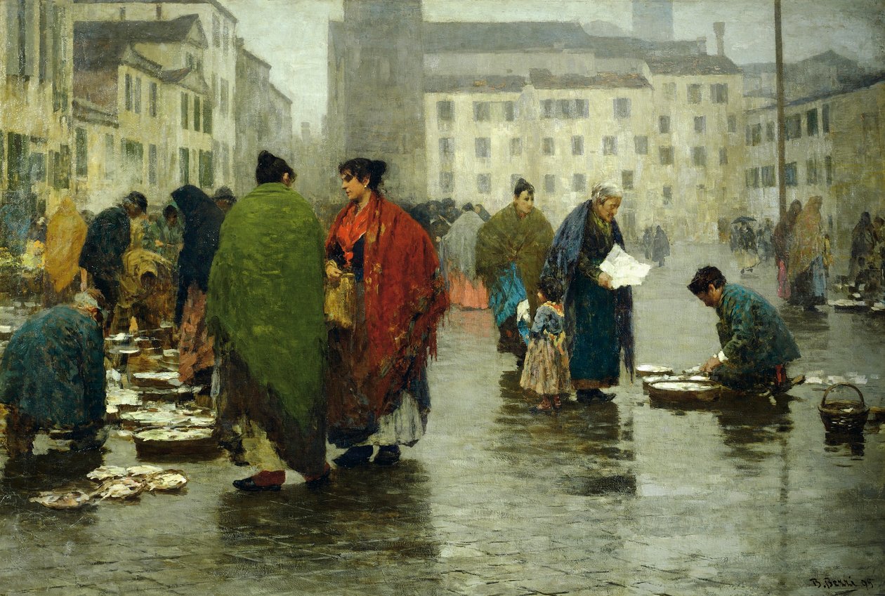 Avholdens dag, av Bartolomeo Teofilo Ismaele Bezzi (1851-1923) av Bartolomeo Bezzi