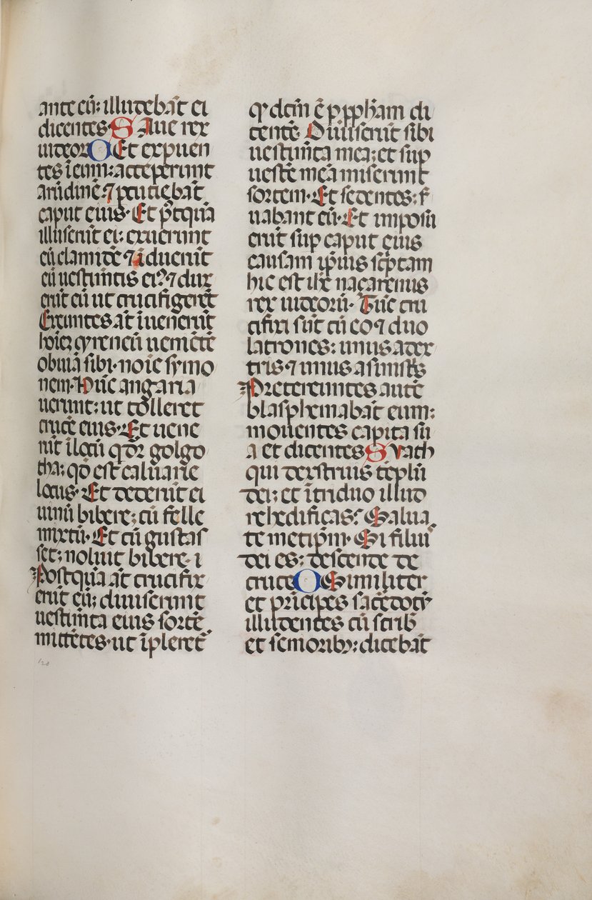 Missale: Fol. 121: inneholder musikk for Hely Hely Lama etc. innenfor St. Mattion Passion, 1469. av Bartolomeo Caporali