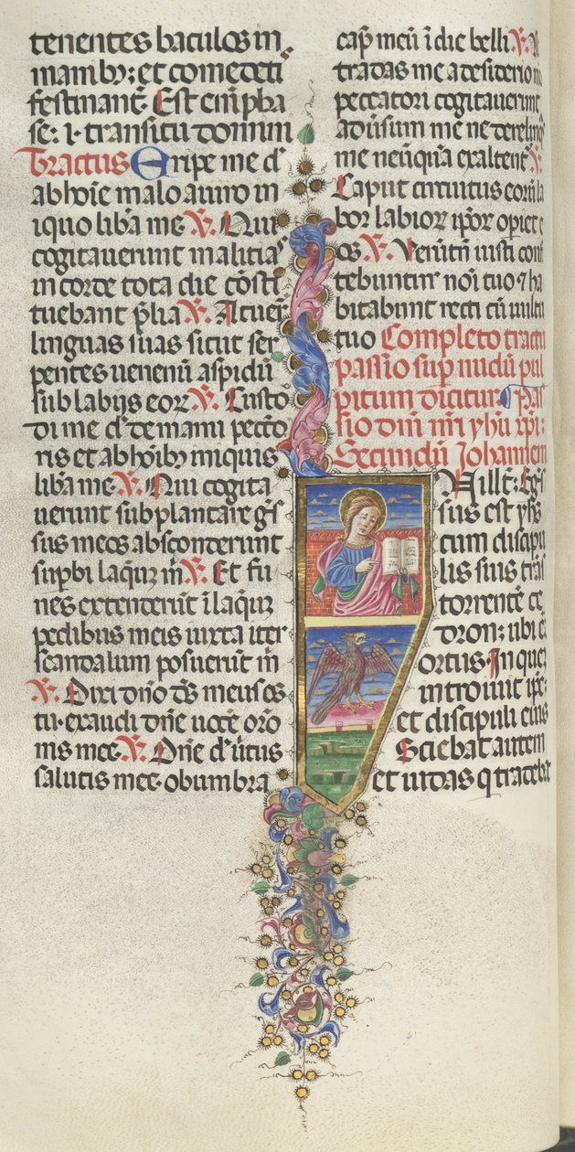 Missale: Fol. 141v: Johannes med ørn, 1469. av Bartolomeo Caporali