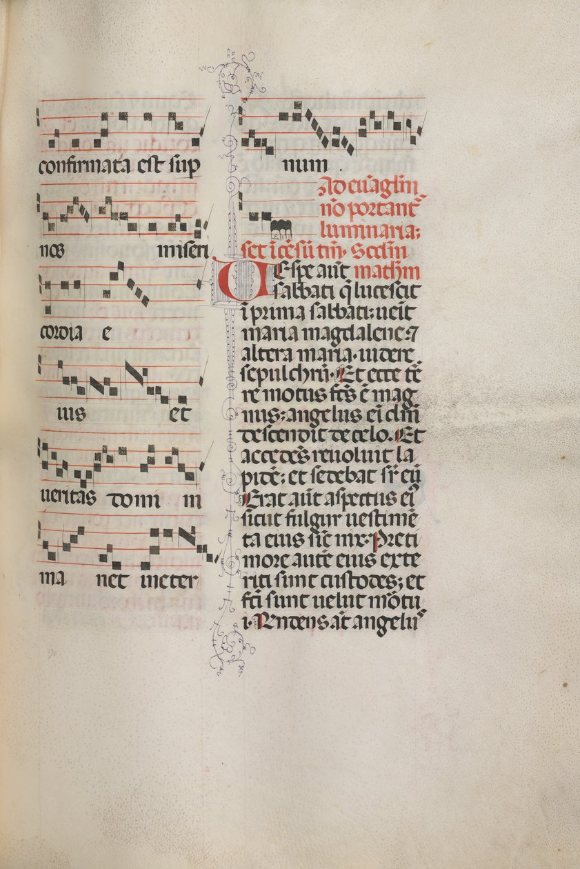 Missale: Fol. 172: Musikk for Alleluia etc. ved begynnelsen av påsken, 1469. av Bartolomeo Caporali